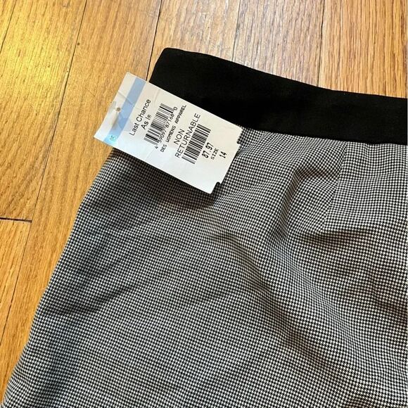 BOSS Hugo Boss Black White Houndstooth Pull On Pants | Size 14 - Picture 4 of 11